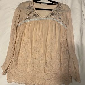 Light pink/cream blouse